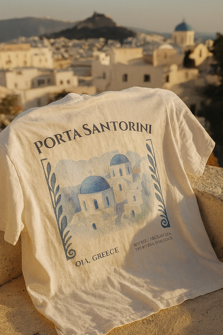 "Porta Santorini" Tee
