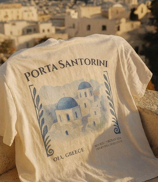 "Porta Santorini" Tee